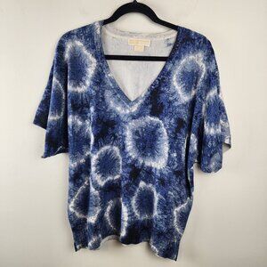 Michael by Michael Kors sz XL women short sleeve silk blend top